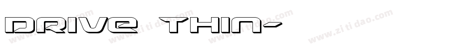 Drive Thin字体转换